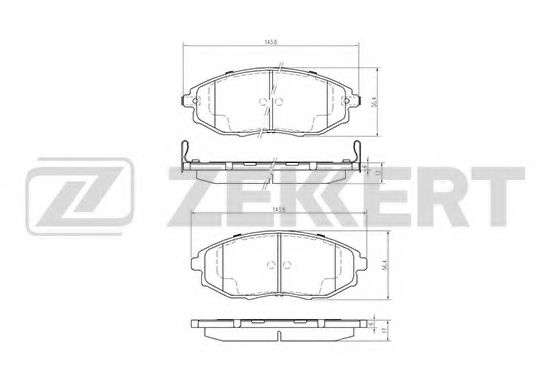 Тормозные колодки zekkert BS-1313