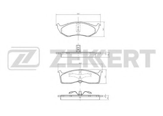 Тормозные колодки zekkert BS-1330