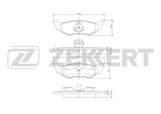 Тормозные колодки zekkert BS-1339