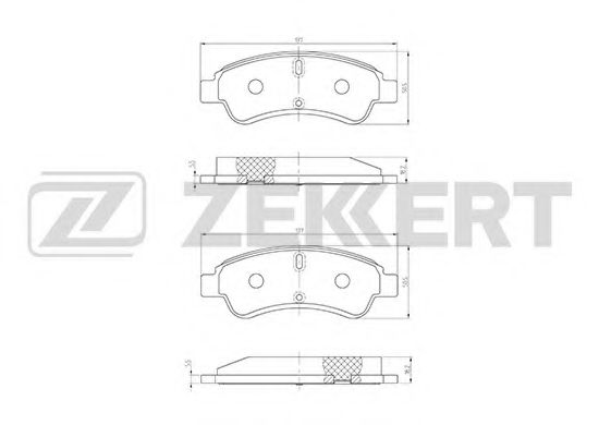 Тормозные колодки zekkert BS-1433