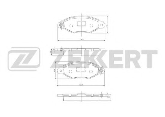 Тормозные колодки zekkert BS-1443