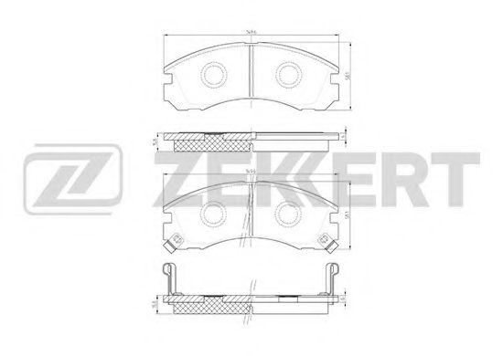 Тормозные колодки zekkert BS-1448