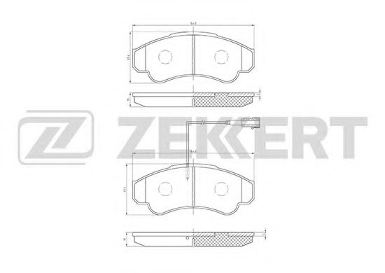 Тормозные колодки zekkert BS-1459