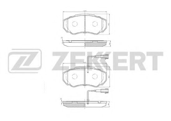 Тормозные колодки zekkert BS-1460
