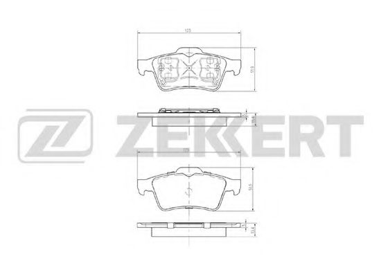 Тормозные колодки zekkert BS-1474