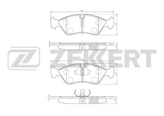 Тормозные колодки zekkert BS-1488