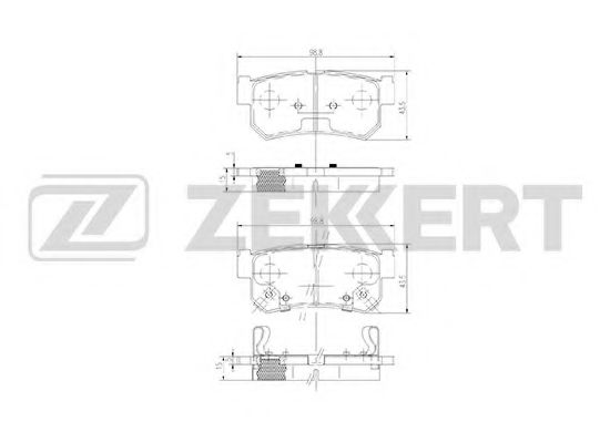 Тормозные колодки zekkert BS-1496