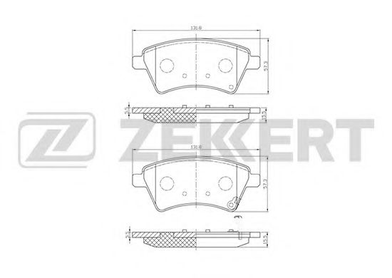 Тормозные колодки zekkert BS-1545