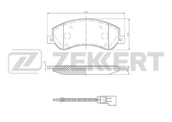 Тормозные колодки zekkert BS-1680