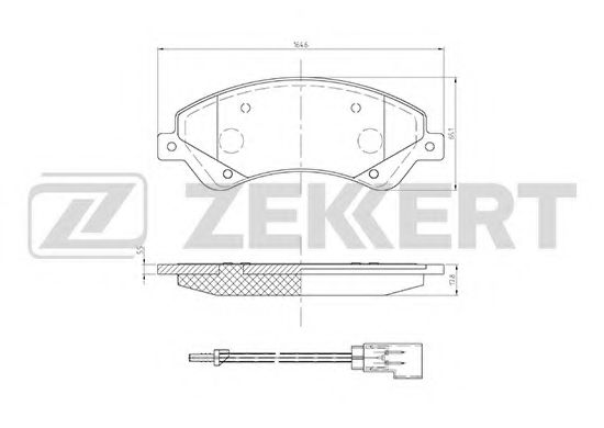 Тормозные колодки zekkert BS-1681