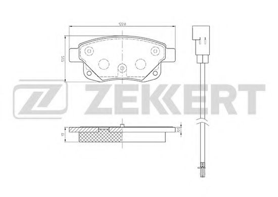 Тормозные колодки zekkert BS-1682
