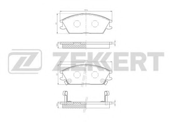 Тормозные колодки zekkert BS-1705