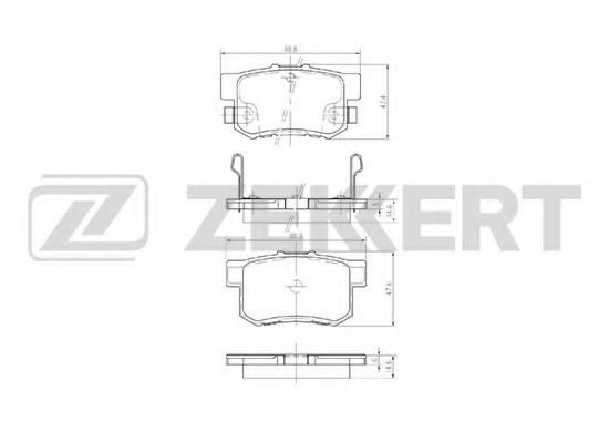 Тормозные колодки zekkert BS-1713