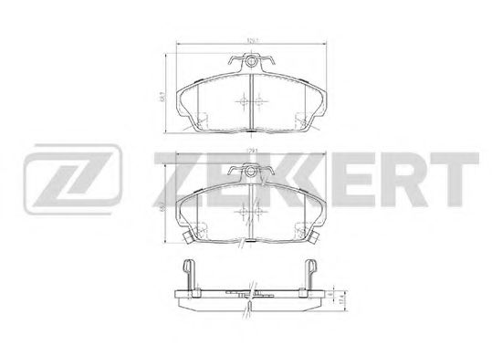 Тормозные колодки zekkert BS-1724