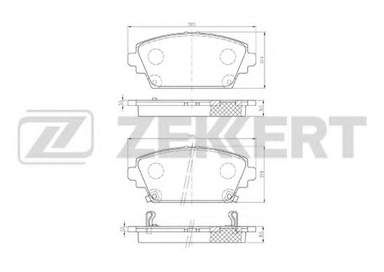 Тормозные колодки zekkert BS-1735