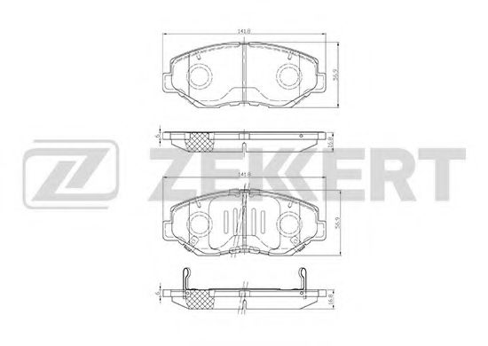 Тормозные колодки zekkert BS-1744