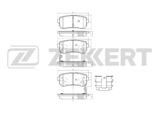 Тормозные колодки zekkert BS-1759