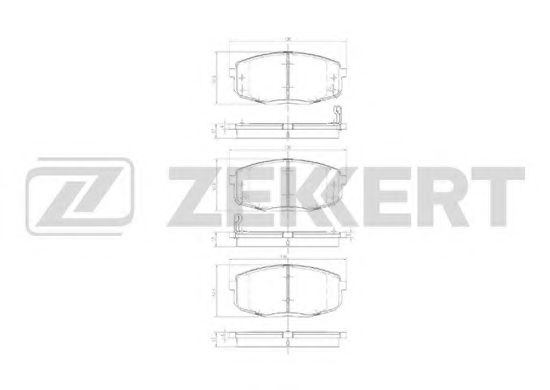 Тормозные колодки zekkert BS-1762