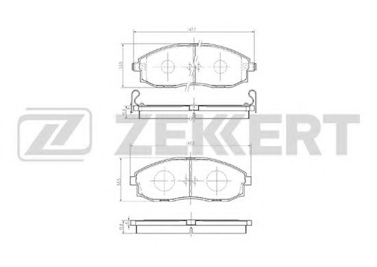 Тормозные колодки zekkert BS-1785