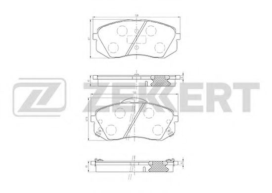 Тормозные колодки zekkert BS-1791