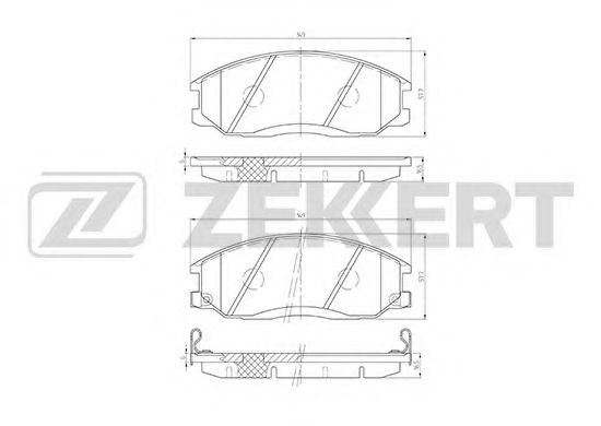 Тормозные колодки zekkert BS-1794