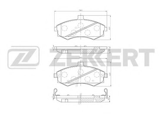 Тормозные колодки zekkert BS-1798