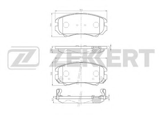 Тормозные колодки zekkert BS-1799