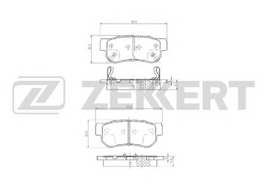 Тормозные колодки zekkert BS-1803