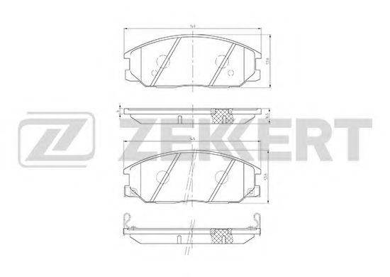 Тормозные колодки zekkert BS-1804
