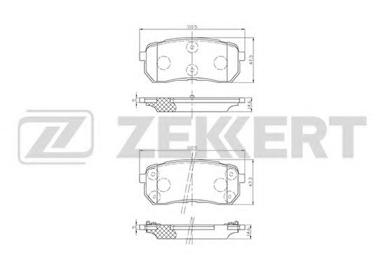 Тормозные колодки zekkert BS-1811