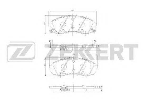 Тормозные колодки zekkert BS-1812