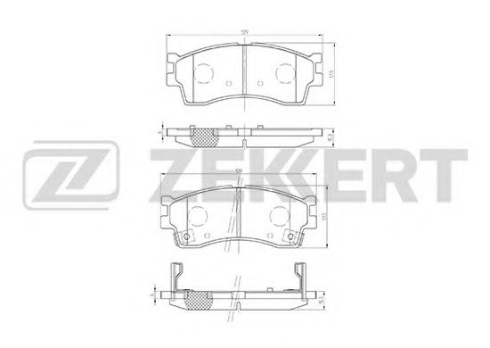 Тормозные колодки zekkert BS-1904