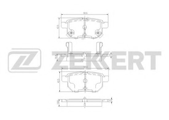 Тормозные колодки zekkert BS-1973