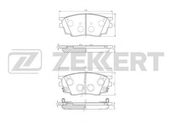 Тормозные колодки zekkert BS-2063