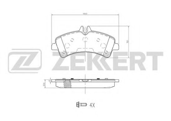 Тормозные колодки zekkert BS-2185
