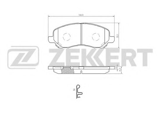 Тормозные колодки zekkert BS-2198
