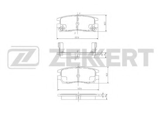 Тормозные колодки zekkert BS-2219