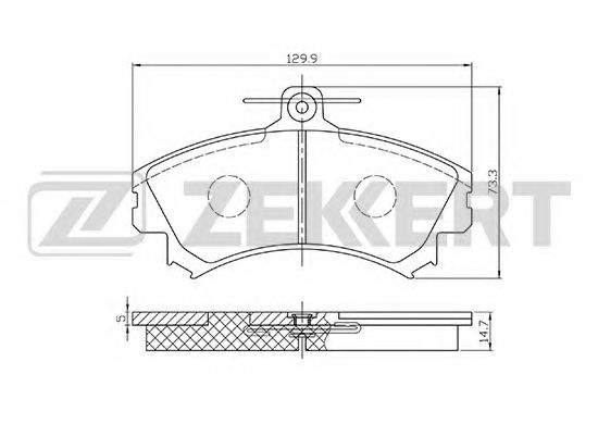 Тормозные колодки zekkert BS-2229