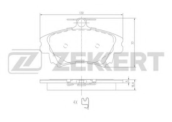 Тормозные колодки zekkert BS-2230