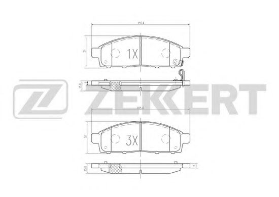 Тормозные колодки zekkert BS-2237