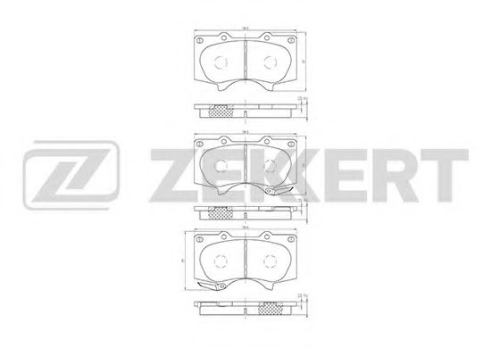 Тормозные колодки zekkert BS-2241