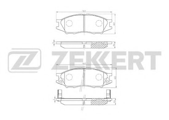 Тормозные колодки zekkert BS-2323