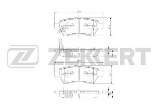 Тормозные колодки zekkert BS-2333