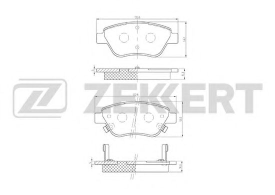 Тормозные колодки zekkert BS-2343