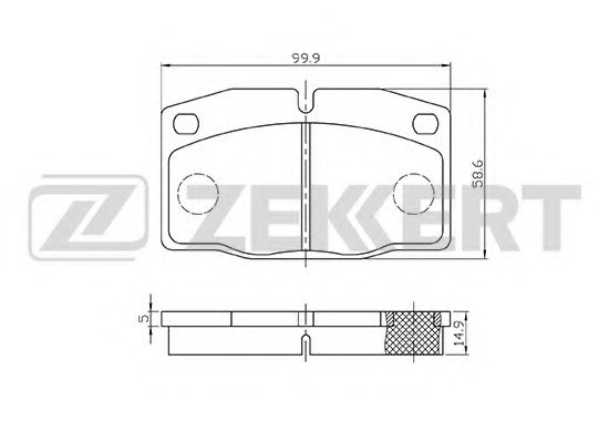 Тормозные колодки zekkert BS-2345