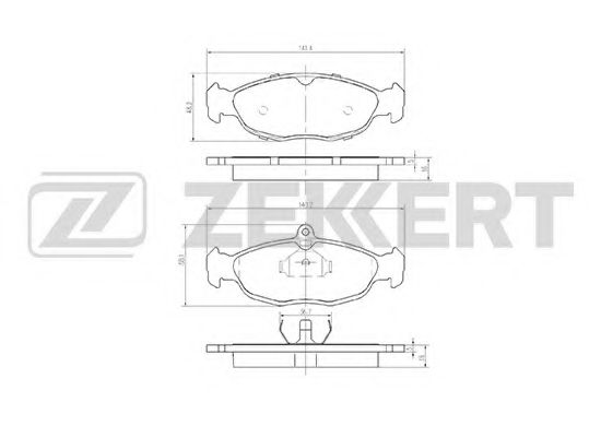 Тормозные колодки zekkert BS-2346
