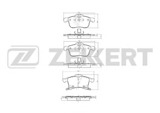 Тормозные колодки zekkert BS-2368