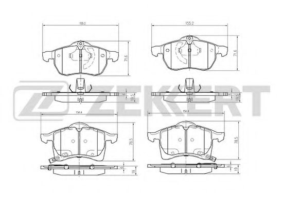 Тормозные колодки zekkert BS-2371