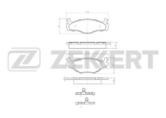 Тормозные колодки zekkert BS-2418