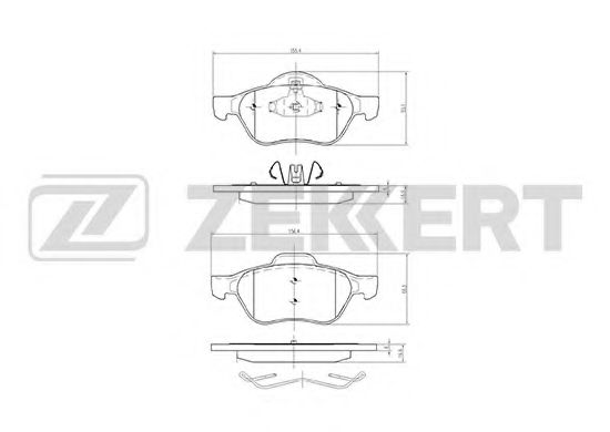 Тормозные колодки zekkert BS-2488